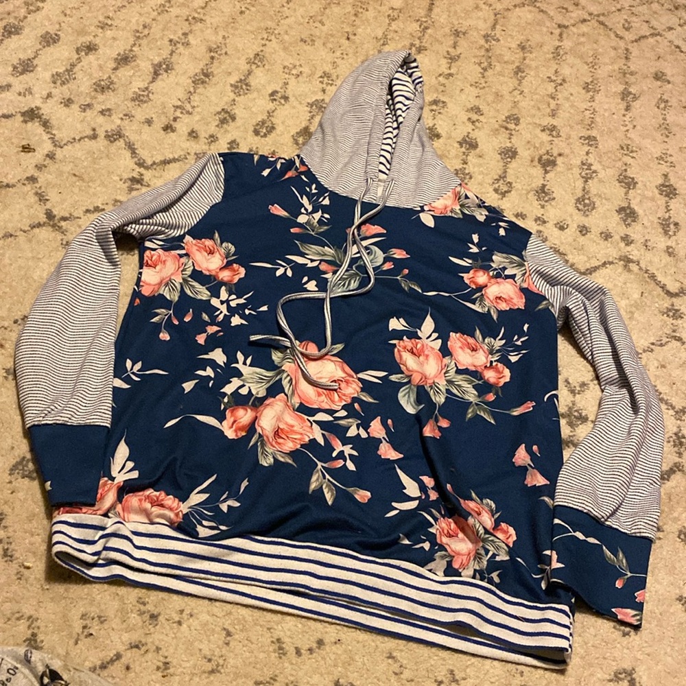 Cute floral hoodie